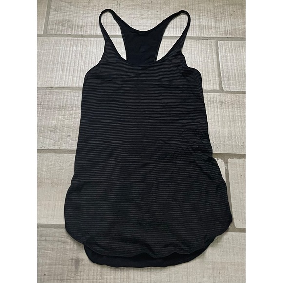 Lululemon‎ What the Sport Singlet Black 2 No Size Tag - Picture 1 of 6